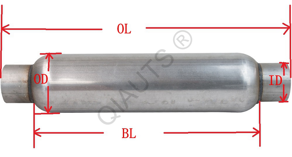 Hot sale hotdog glasspack resonator muffler